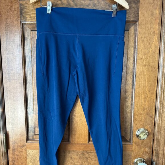 Athleta Blue Salutation Stash Pocket Leggings Size 1X - Picture 1 of 9
